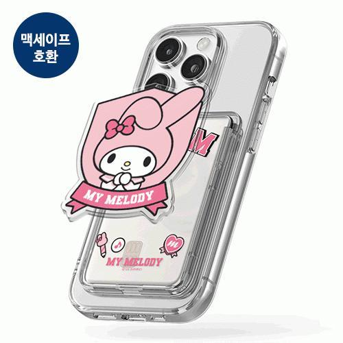 캐릭터즈 대학 아크릴 스마트톡 투명 마그네틱 슬라이드 카드지갑