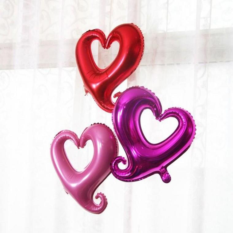 기념일 파티 프레임 하트 은박 풍선 중형 용품 생일 프로 포즈 소품 헬륨 장식