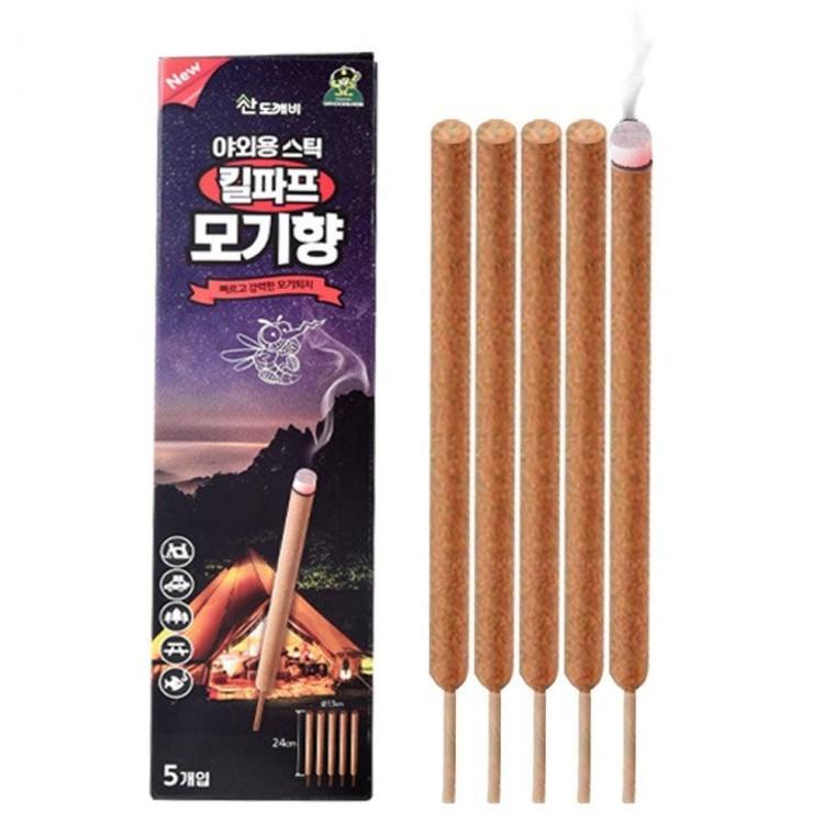 야외용 스틱 모기향 캠핑용 5입
