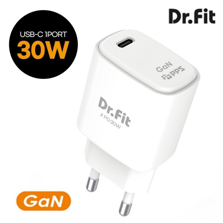 닥터핏 GaN PD 30W PPS 초고속 가정용 충전기 CTOC 1포트 (케이블 미포함)