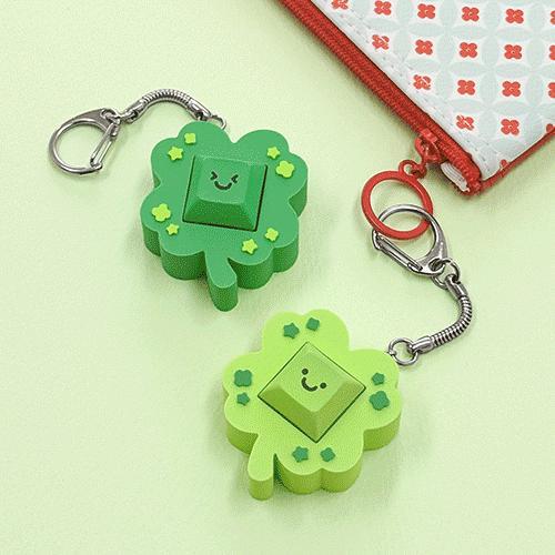 트라이코지 위시 럭키 입체 네모 키캡 키링 단품 가방고리 파우치고리 키보드키캡 (1구)