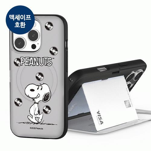 빈티지 스누피 레코드 마그네틱 카드 도어 범퍼 케이스 S26 17 S25 S25엣지 S24 16 15
