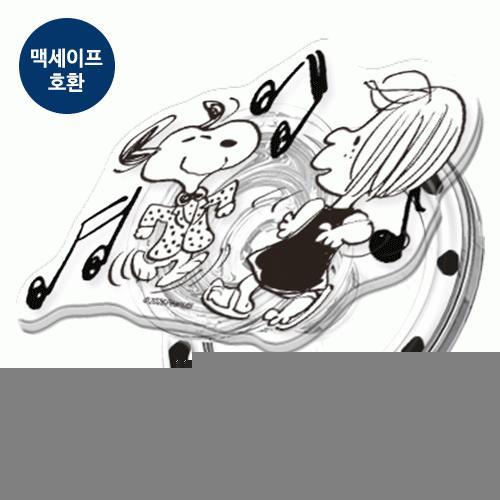 빈티지 스누피 레코드 아크릴 투명 마그네틱 스마트톡 단품 (맥세이프 호환)