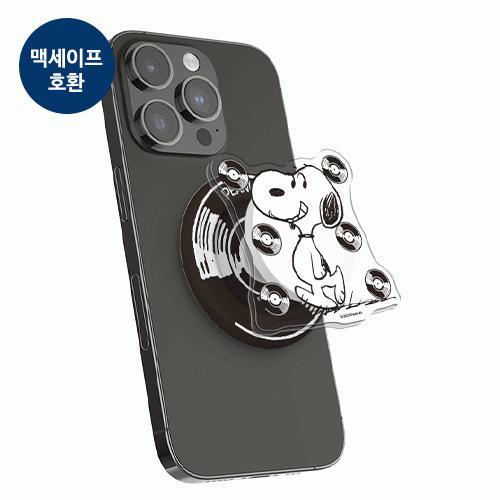 빈티지 스누피 레코드 아크릴 마그네틱 스마트톡 단품 (맥세이프 호환)