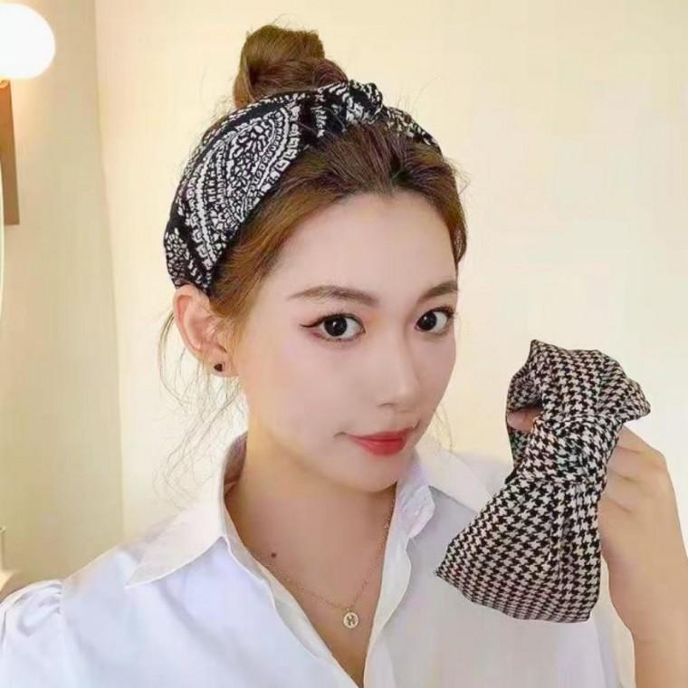 꼬임 반다나 머리띠 2종