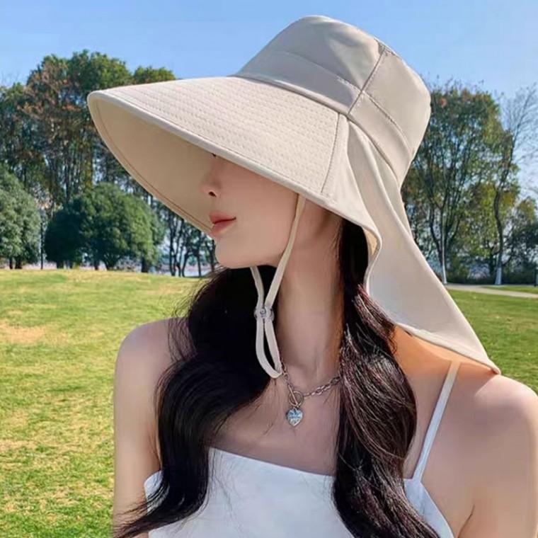뜨거운 여름 자외선을 완벽차단하는 와이드 플랩캡 챙넓은 모자 물놀이 등산 캠핑 여름모자
