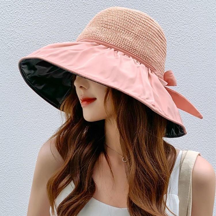 샤네 셔링 챙모자 썬캡 모자 버킷햇 선캡 돌돌이모자 여성모자 자외선차단모자 여름모자 밀짚모자 왕골모자