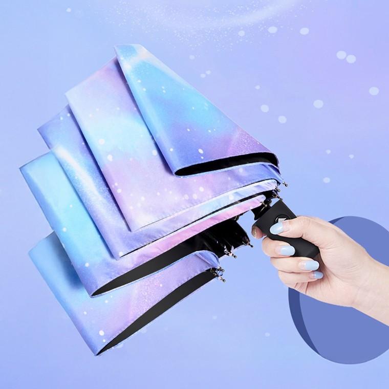 [원가이하/땡처리] 갤럭시 3단우산 우주 자동우산 접이식 양산 자외선차단 가벼운 경량우산