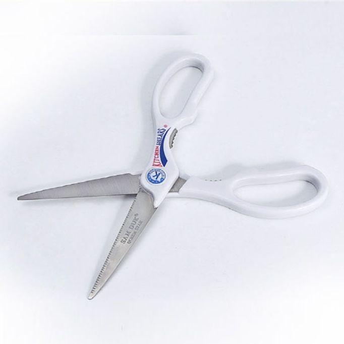 삼덕 주방가위 고기가위 가정 업소 식가위 흰색 225mm
