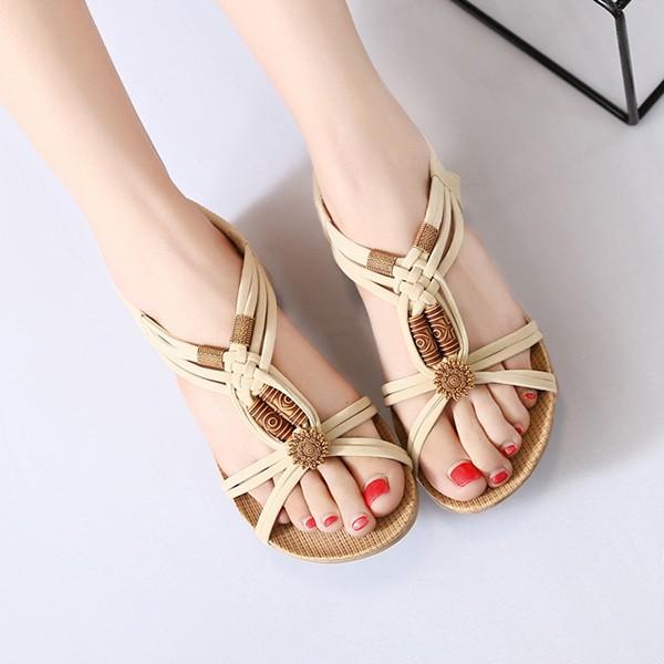 여성 트렌드한 뒷밴딩 스트랩 샌들 SA820