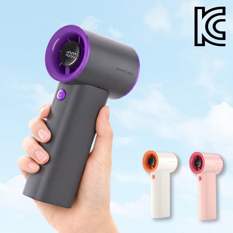 [CU] 2026 신상 손선풍기 휴대용 선풍기 LED 경량 저소음 강풍 5단 미니선풍기 3600mAh 대용량 배터리