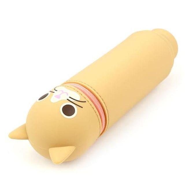 냥이 필통 필기구 파우치 실리콘 연필 펜슬 케이스