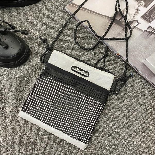 슬림 로프 크로스백 남녀공용 스트릿 남녀공용 미니백 가방 유니섹스패턴 손가방