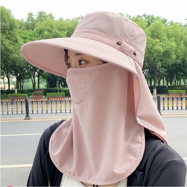 햇빛차단 산책모자 넥커버 접이식 여름 여성작업모자 버킷햇