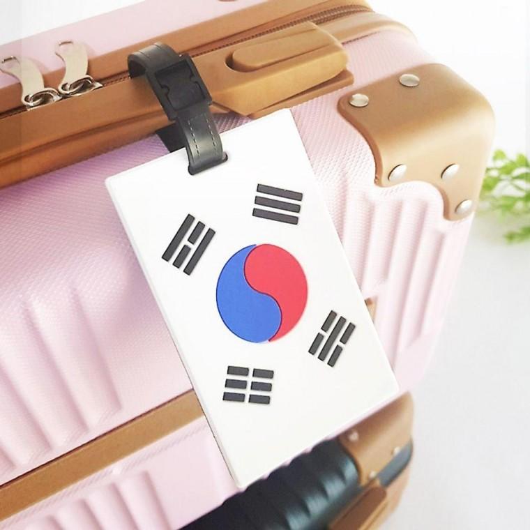 태극기 네임택 가방 이름표 캐리어 네임텍 기네 캐리어네 가방네 태그 어린이집