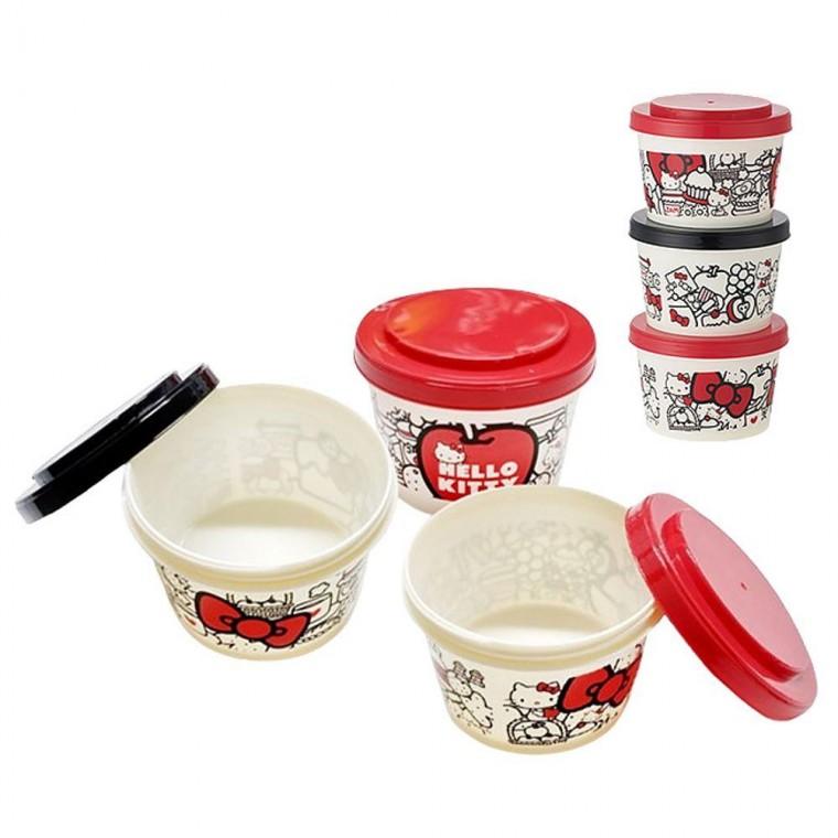 3개입 도시락 용기 1P 240ml 반찬통 적층