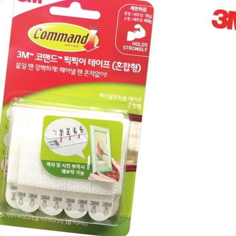 테이프혼합형강력접착 찍찍이 코맨드 3M 양면테잎