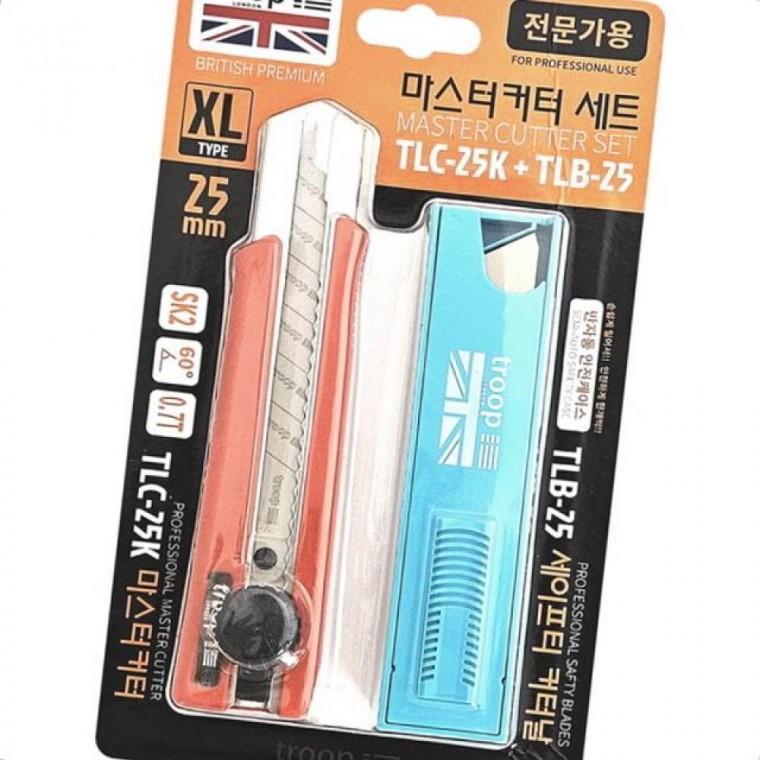 마스터커터 세트 트룹런던 0869 커터날 25mm 칼날
