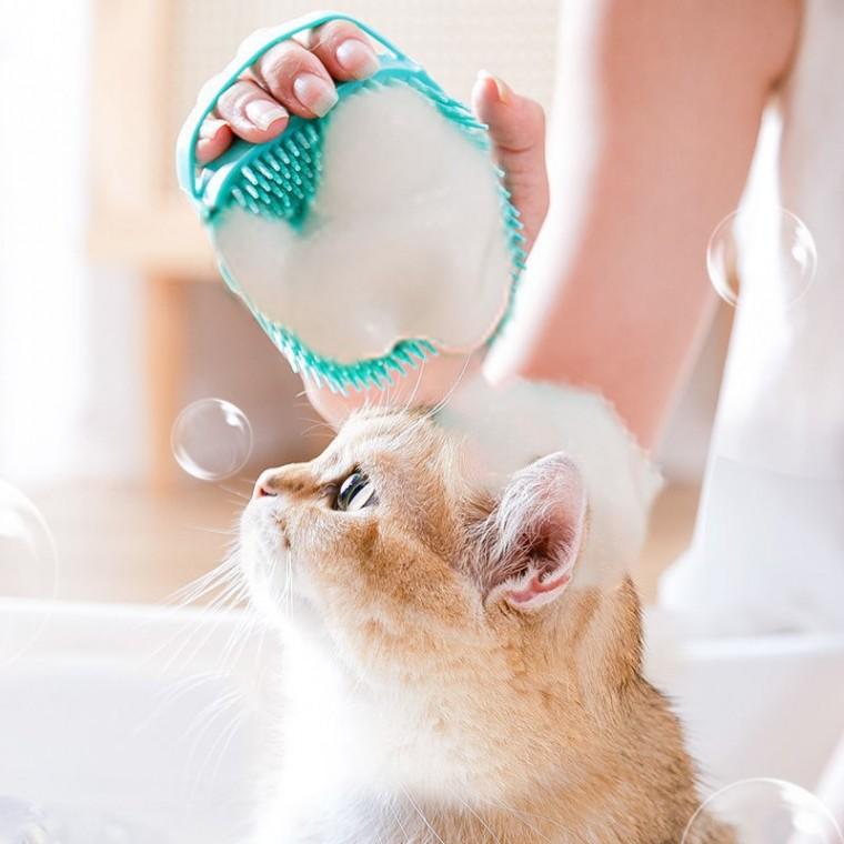 PET 강아지 고양이 샴푸 브러쉬 목욕 마사지 목욕솔