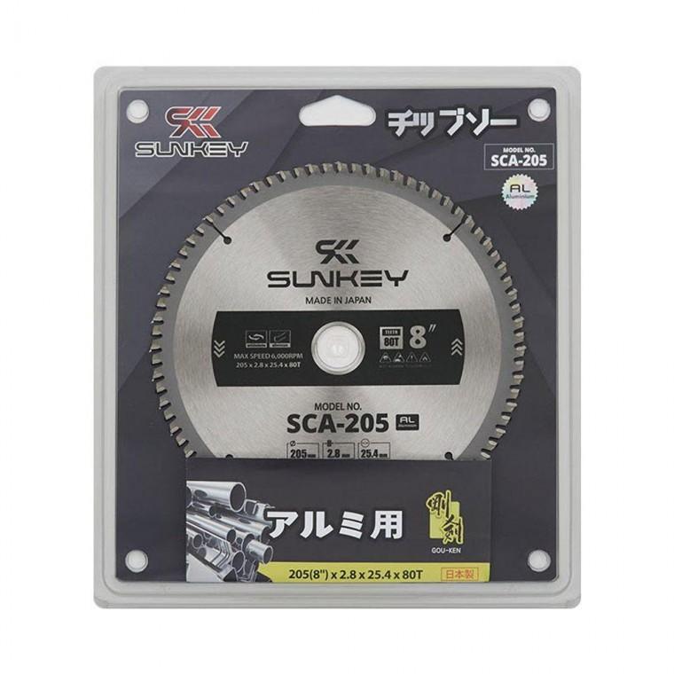 썬키 절단 팁소 SCA-205 알루 205 8 x2.8x25.4x80T