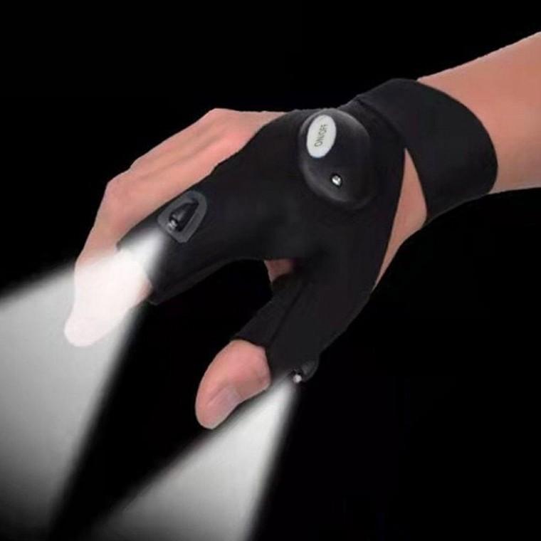 LED 밤낚시 장갑 랜턴 조명 손가락장갑 스포츠 야간작업 작업용