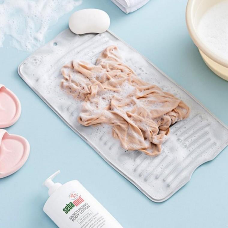 휴대용 아기 접이식 속옷세탁 흡착식 손발래 양말빨래 애벌빨래 가벼운 손빨래 유아 빨래판