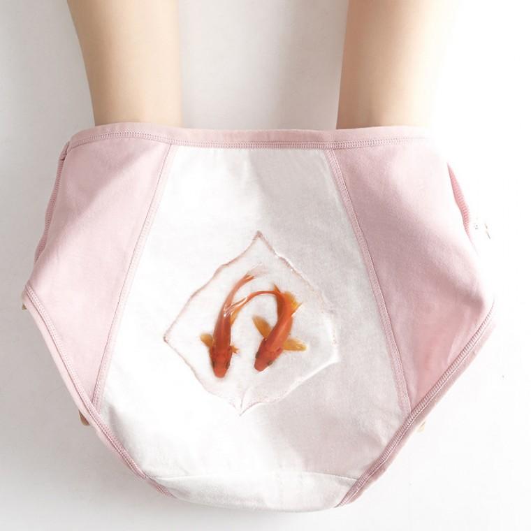 초경 첫 월경 선물 여성 방수 흡수 위생 팬티