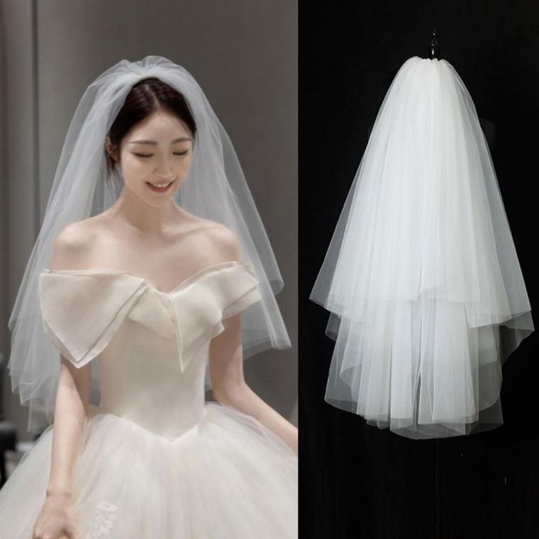 셀프웨딩면사포 진주베일 웨딩코사지 브라이덜소품