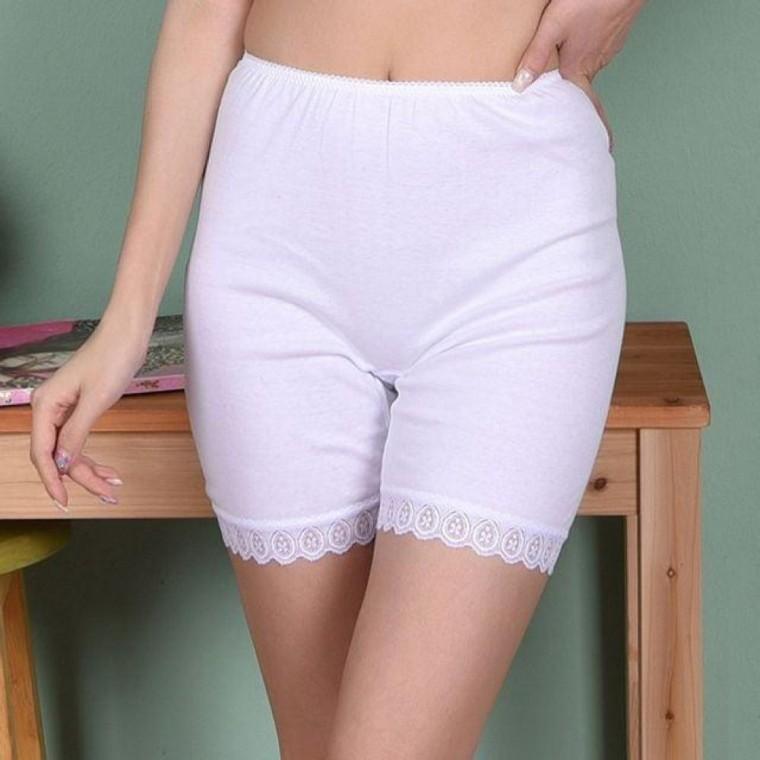 밑단레이스 트라이 면100% 미니 여자 3부하의
