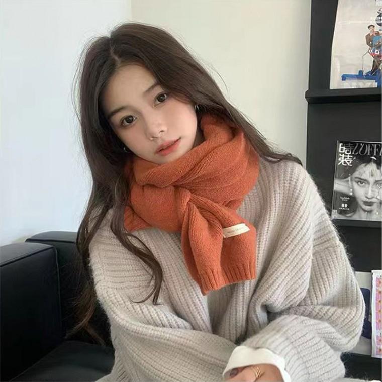 남녀 커플 캐시미어 울 니트 머플러 골지 목도리