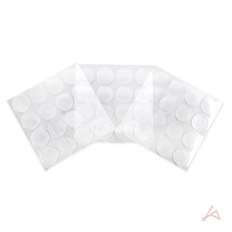 초강력 겔 투명 양면테이프(원형) 15mm 48p