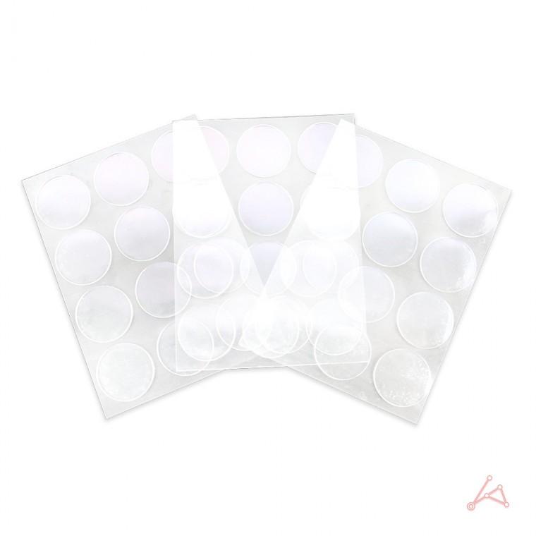 초강력 겔 투명 양면테이프(원형) 20mm 36p