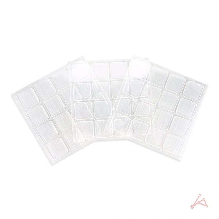 초강력 겔 투명 양면테이프(사각) 15mm 48p