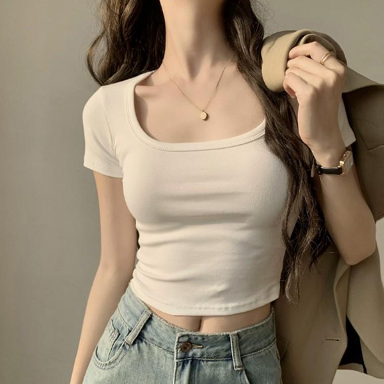테디브라더 여성 반팔 티셔츠 라운드티 반팔티 여자 기본티 스퀘어 유넥티 여름옷