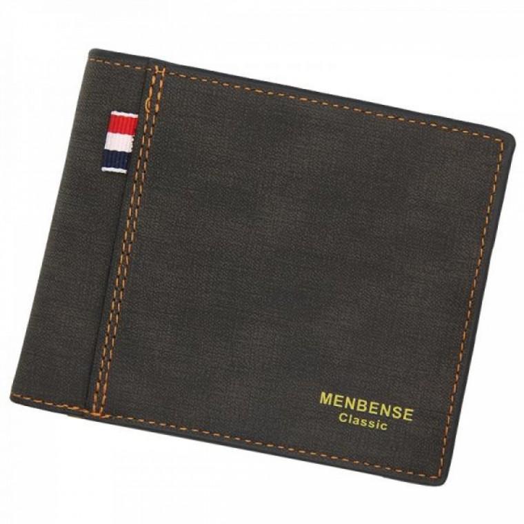 Menbense 클래식 가죽 남성 지갑 반지갑