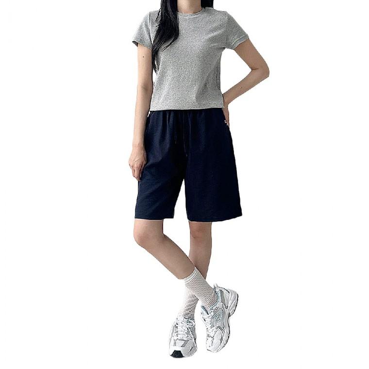 허리밴딩 반바지 여자 팬츠 인견 데일리룩 바지