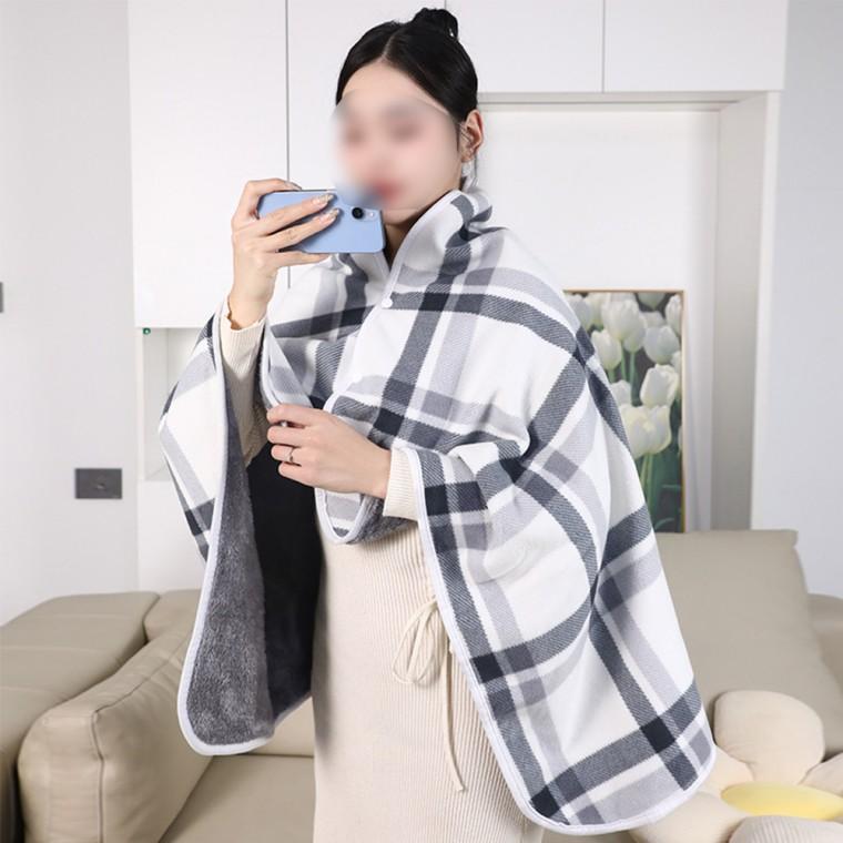 573 무릎담요 똑딱이밍크 망토담요 어깨 극세사담요 블랭킷 80x130