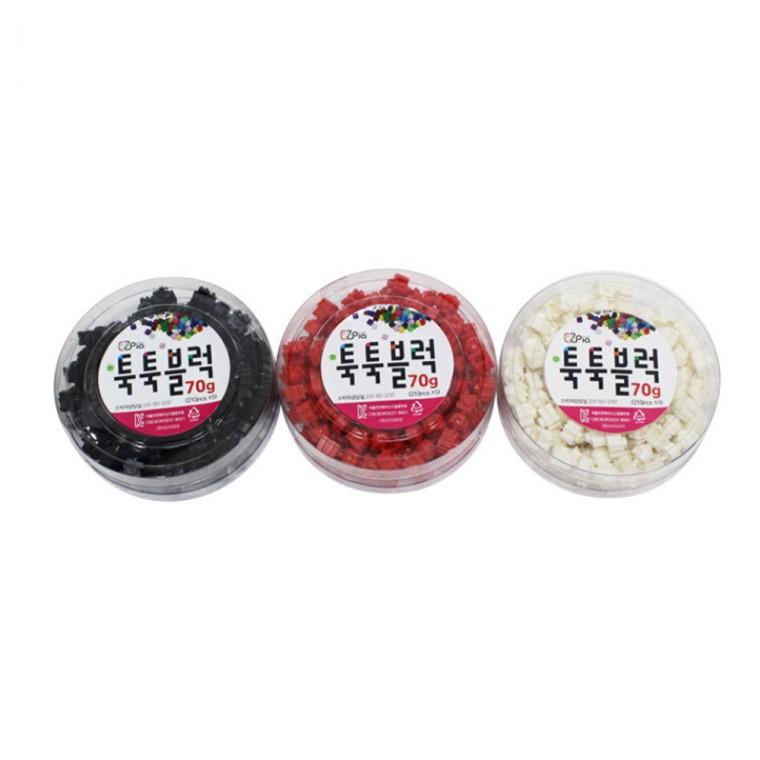 글로벌이지 뚝딱 툭툭블럭 블록놀이 관절검정 70g