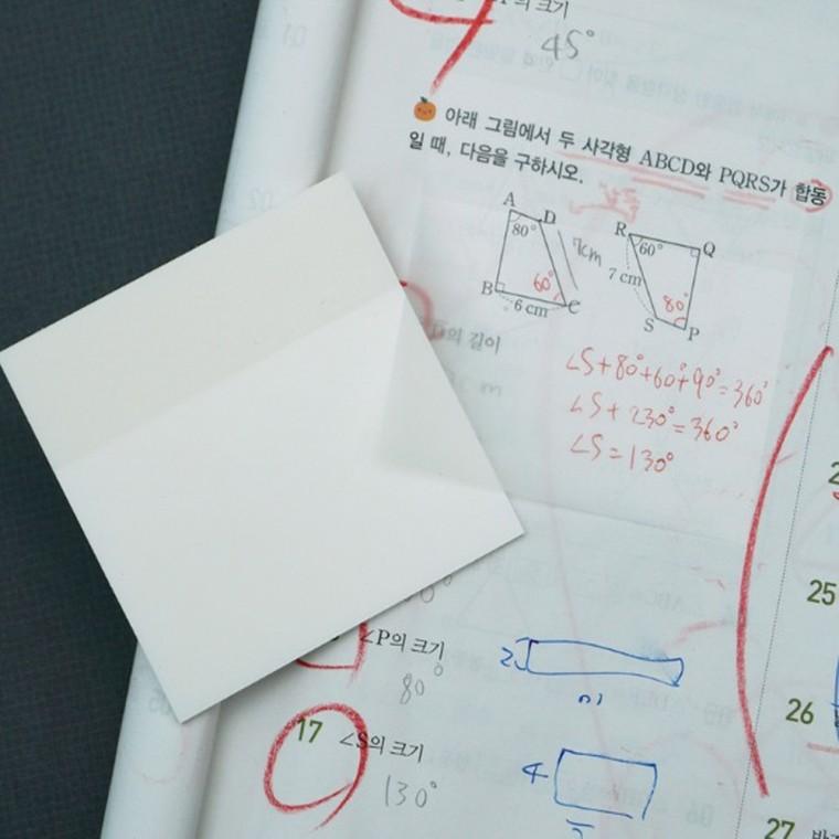 클리어 메모지 메모시트 50매
