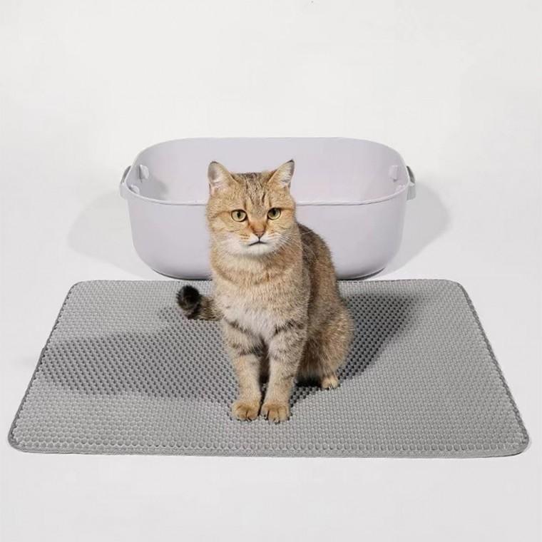 고양이 모래 매트 화장실 발판 모양  방지