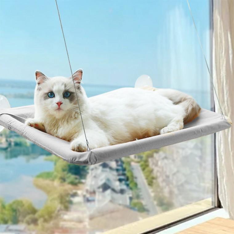 고양이 침대 창문 해먹 창틀 흡착 캣타워 창문선반