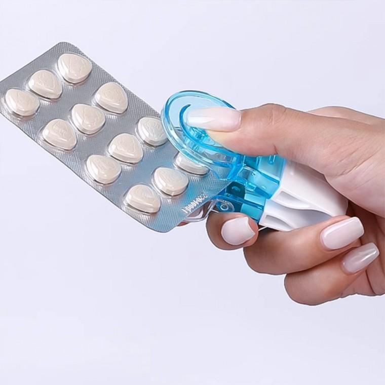 휴대용 알약 테이커 깔끔하게 약 꺼내기 알약테이커