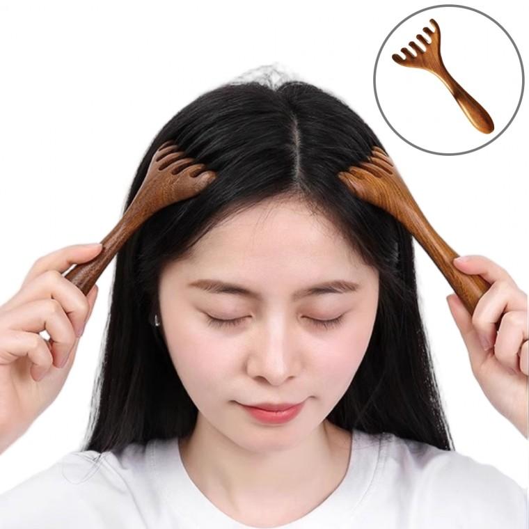 마사지 두피 괄사빗 머리 지압 얼굴 관리 마사지기