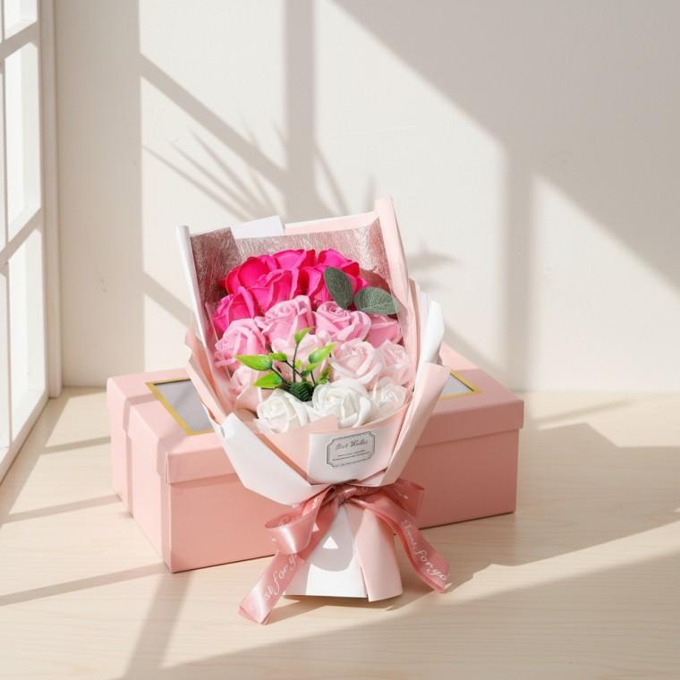플라워 장식 연출 비누 장미 꽃다발 테이블 플라워