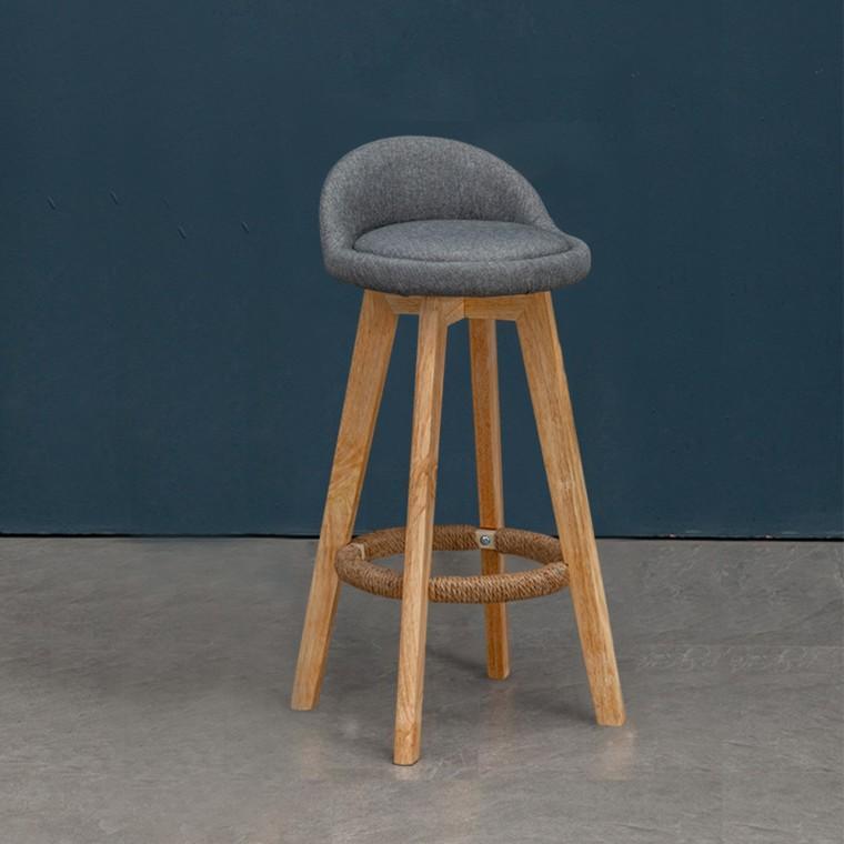 가죽 마이홈 원목바 의자 (63cm)