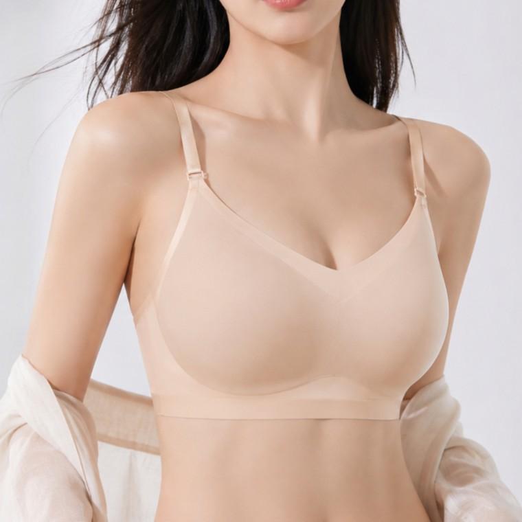 에어 노와이어 브라 무봉제 고정컵 브라탑 2color