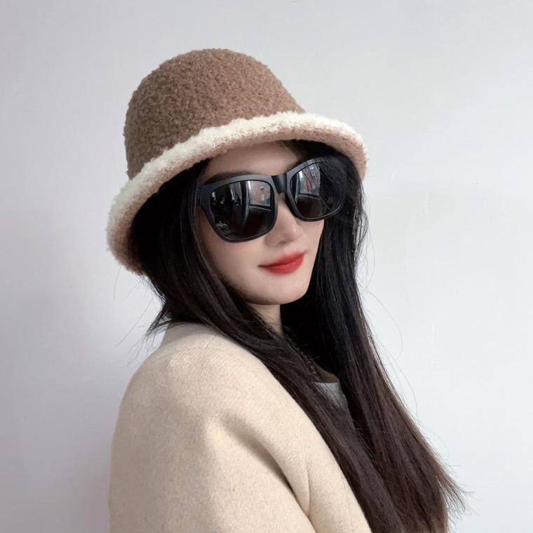 마이 뽀글이 버킷햇 벙거지 털모자