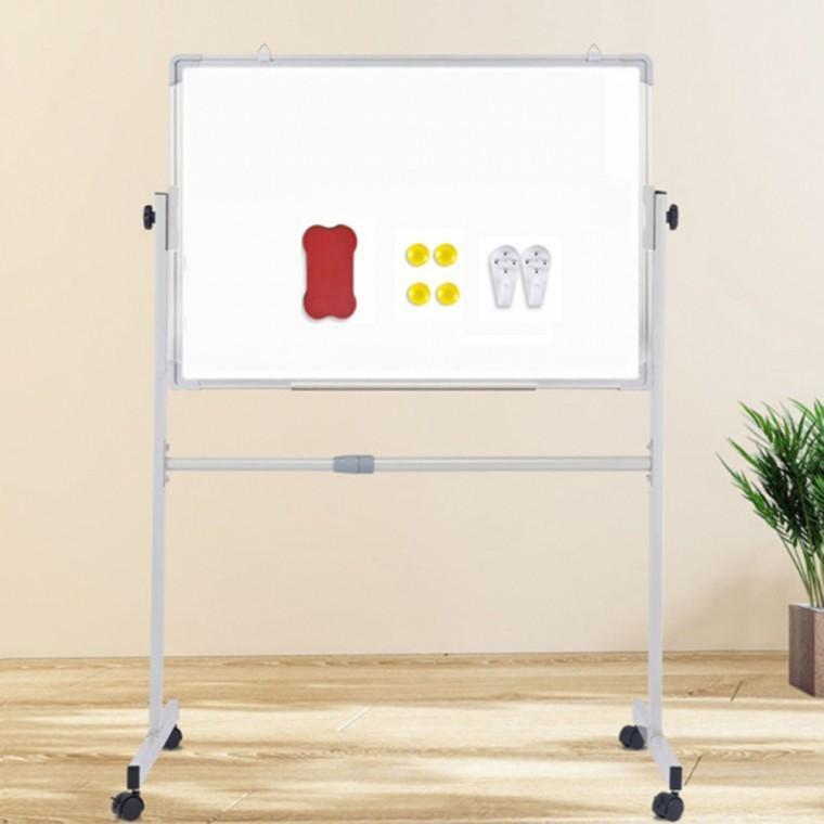 이동식 간이 단면 화이트보드(90cmx60cm) (화이트)