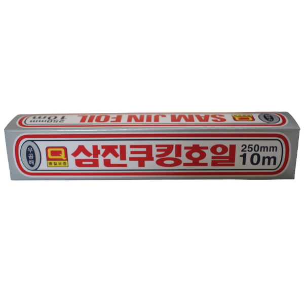 삼진 쿠킹호일 250x10 1개 알루미늄 업소용 가정 주방 음식 포장 배달