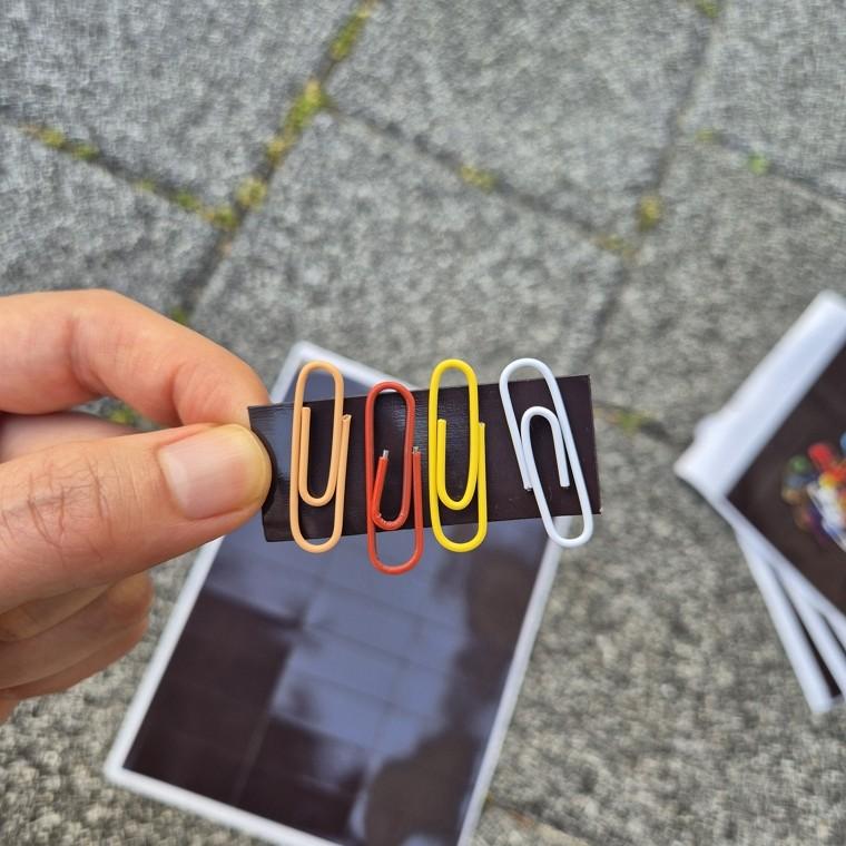 미니 조각 고무 자석 스티커 5X2CM 30P